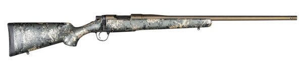 Christensen Arms 801-01348-00 Mesa FFT TI Full Size 22 Creedmoor 4+1 20" Burnt Bronze Cerakote Threaded Barrel, Burnt Bronze Cerakote Titanium Drilled & Tapped Receiver, Carbon w/Green & Tan Accents F — view 1