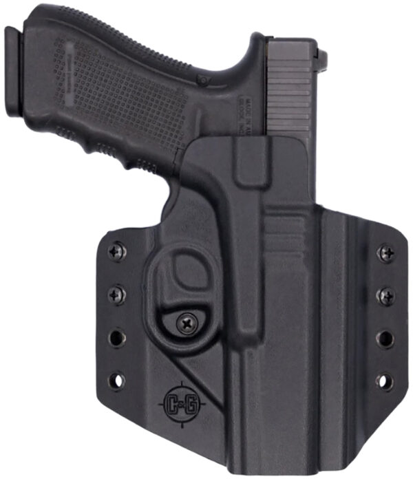 C&G Holsters 0000100 Covert  OWB Black Kydex Belt Loop Glock 17/22/47 — view 1