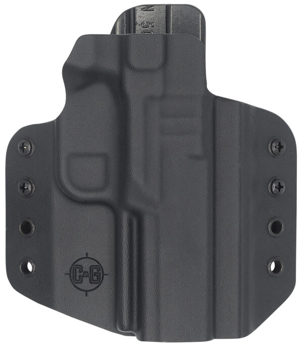 C&G Holsters 1696100 Covert  OWB Black Kydex Belt Loop Fits FN 509/T Right Hand — view 1