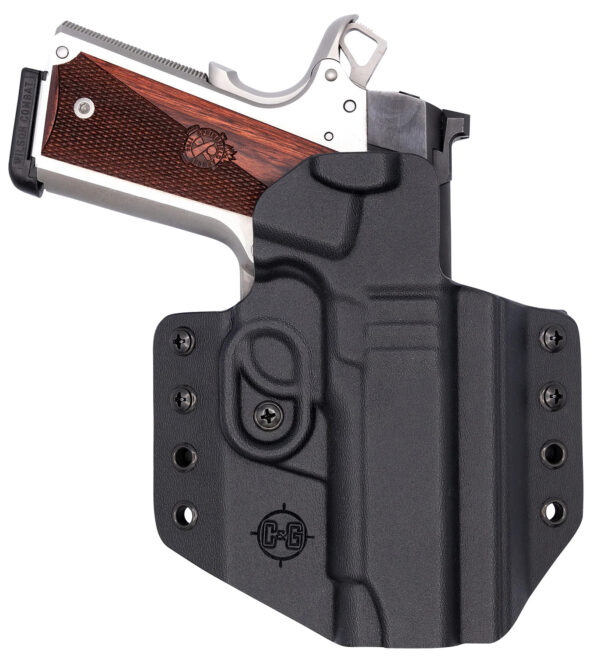 C&G Holsters 1856100 Covert  OWB Black Kydex Belt Loop Fits 1911 4.25"/ Wilson Combat EDC X9 Right Hand — view 1
