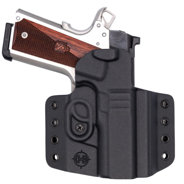 C&G Holsters 1862100 Covert  OWB Black Kydex Belt Loop Fits 1911 3.5" Right Hand — view 1