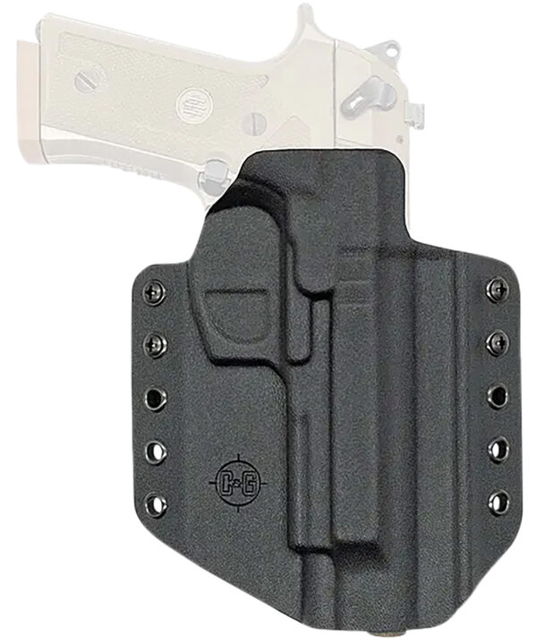 C&G Holsters 2750100 Covert  OWB Black Kydex Belt Loop Fits Beretta M9A3/M9A4 Right Hand — view 1