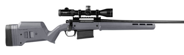 Magpul MAG483-GRY Hunter 700 Stock Fixed with Aluminum Bedding & Adjustable Comb Stealth Gray Synthetic for Remington 700 LA — view 1