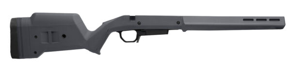 Magpul MAG1207GRY Hunter American Stock Gray Adjustable Synthetic Stock with Aluminum Chassis for Short Action Ruger American Right Hand Includes STANAG Mag Well — view 1
