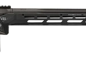 Cadex Inc CDXSSPRO6526CP20I2B1N CDX-SS Seven S.T.A.R.S. Pro 6.5 Creedmoor 10+1 26" Black DLC Fluted Threaded Barrel, Black Cerakote Receiver, ARCA Rail,  M-LOK Handguard, Black Adjustable Folding Butt
