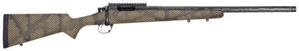 Proof Research 135297 Glacier TI Full Size 7mm PRC 4+1 24" Carbon Fiber Match Grade Threaded Barrel, Black Cerakote Titanium Receivern w/Picatinny Rail, Fixed PROOF Hunter TFDE Carbon Fiber Stock — view 1