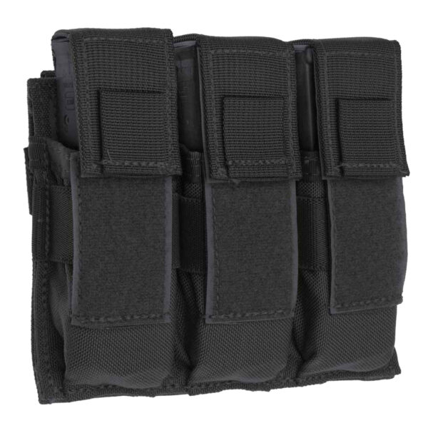Tacshield T3603BK Universal Triple Pistol Triple Black 1000D Nylon — view 1