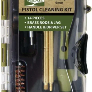 SPORT RIDGE 14 PC. PISTOL CLEANING KIT 38/357/9MM  HARD CASE