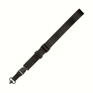 TAC SHIELD CQB SINGLE POINT SLING QD PUSH BUTTON SWIVEL BLACK  1 1/2"