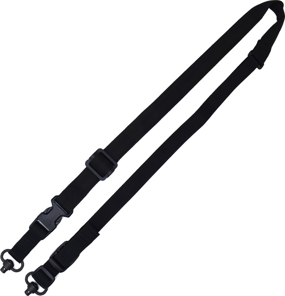 TAC SHIELD SLING 2N1 WARRIOR - QD PUSH BUTTON PADDED BLACK — view 1