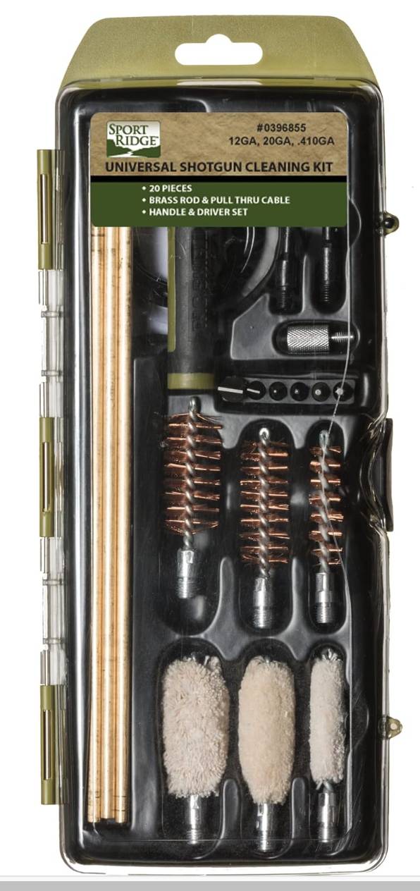 SPORT RIDGE UNIVERSAL SHOTGUN CLEANING KIT 20PC. WITH BRASS RODS HARD CASE (6/CASE) — view 1