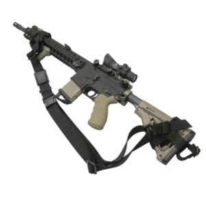 TAC SHEILD HANDS-FREE RIFLE SLING TAC-GRIP PADDED W/ STUD QD SWIVELS BLK