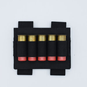 TAC SHEILD TACTICAL SHOTGUN STOCK SHELL HOLDER BLACK 5 SHELLS