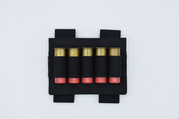 TAC SHEILD TACTICAL SHOTGUN STOCK SHELL HOLDER BLACK 5 SHELLS — view 1