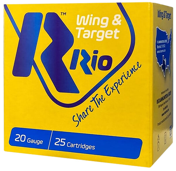 Rio Ammunition WT2075 Wing & Target  20Gauge 2.75" 7/8oz 7.5Shot 25 Per Box/10 Case — view 1
