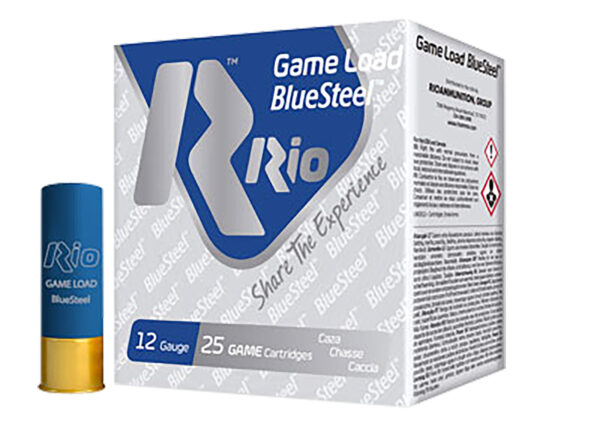 Rio Ammunition GLBS325 Game Load BlueSteel  12Gauge 2.75" 1 1/8oz 5Shot 25 Per Box/10 Case — view 1