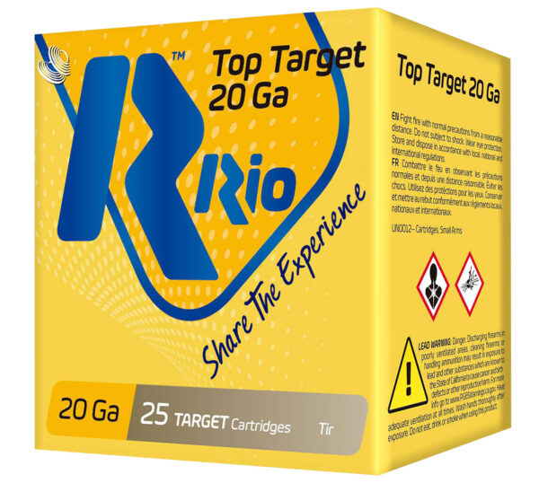 Rio Ammunition TT209 Top Target  20 Gauge 2.75" 7/8 oz 9 Shot 25 Per Box/ 10 Case — view 1
