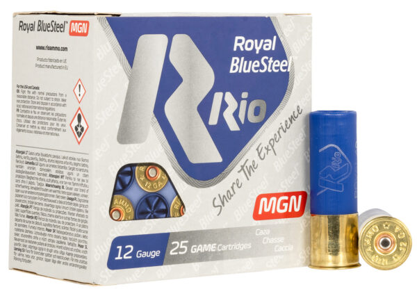 Rio Ammunition RBSM402 Royal BlueSteel Magnum 12Gauge 3" 1 3/8oz 2Shot 25 Per Box/10 Case — view 1