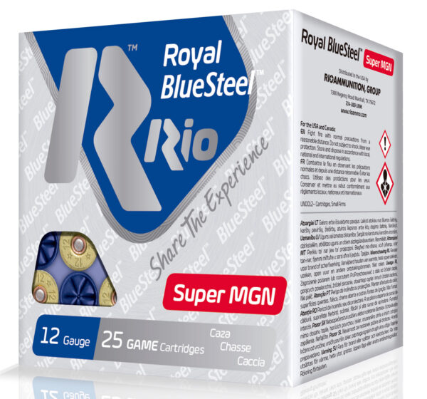 Rio Ammunition RBSSM402 BlueSteel Royal 12Gauge 3.50" 1 3/8oz 2Shot 25 Per Box/10 Case — view 1