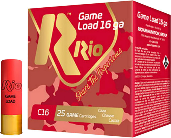 Rio Ammunition RCHV168 Game Load  16Gauge 2.75" 1 1/8oz 8Shot 25 Per Box/10 Case — view 1