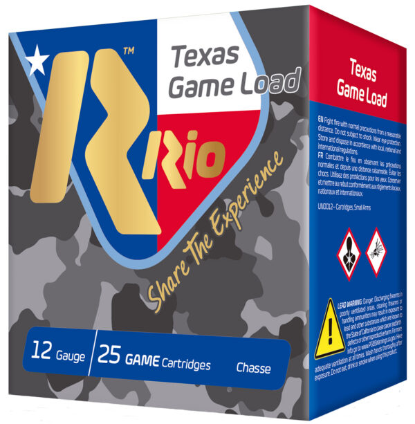 Rio Ammunition TGHV3675TX Texas Game Load High Velocity 12Gauge 2.75" 1 1/4oz 7.5Shot 25 Per Box/10 Case — view 1