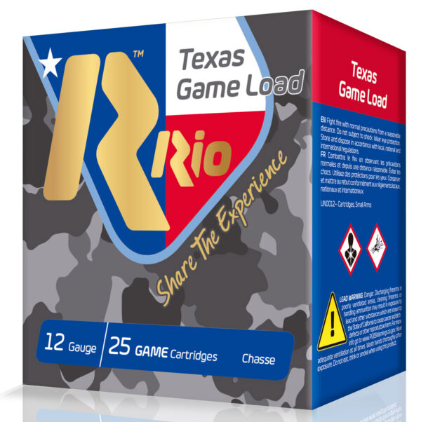 Rio Ammunition TGHV366TX Texas Game Load High Velocity 12Gauge 2.75" 1 1/4oz 6Shot 25 Per Box/10 Case — view 1