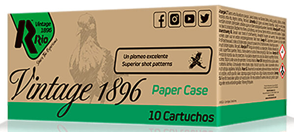 Rio Ammunition VP36FHV8 Vintage 1896 Paper Flyer 12Gauge 2.75" 8Shot 10 Per Box/25 Case — view 1