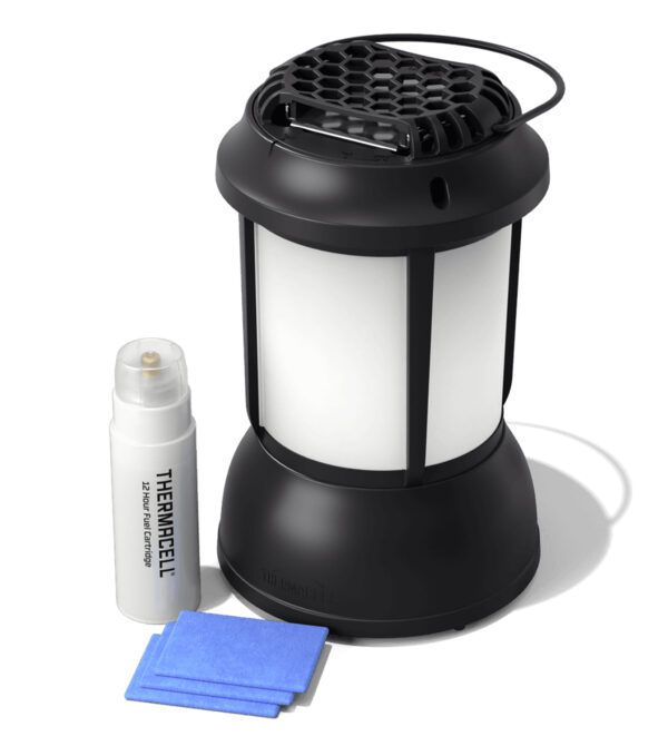 Thermacell PSLL2 Patio Shield Lantern Mosquito Repeller Black Effective 15 ft Odorless Scent Repels Mosquito Effective Up to 12 hrs — view 1