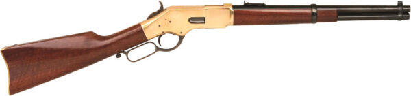 CIMARRON 1866 YELLOWBOY 44/40 - 16" BRASS/BLUED WALNUT — view 1