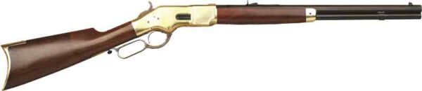 CIMARRON 1866 YELLOWBOY 45LC - 20" OCTAGON BRASS/BLUED WALNUT — view 1