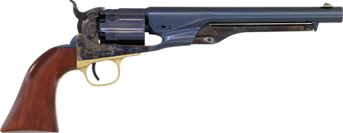 CIMARRON 1860 ARMY FLUTED 8" - 44 CAL CHARCOAL BLUED WALNUT — view 1