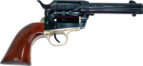 CIMARRON PISTOLERO 22LR - FS 4.75" 10-SH BLUED/BRASS WAL — view 1