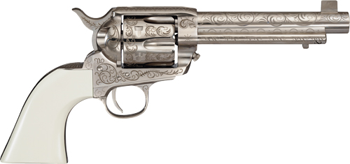 CIMARRON BAT MASTERSON 45LC - PW FS 5.5" ENGRAVED NICKEL — view 1