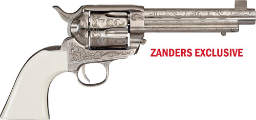 CIMARRON BAT MASTERSON 357MAG - PW FS 5.5" ENGRAVED NICKEL — view 1
