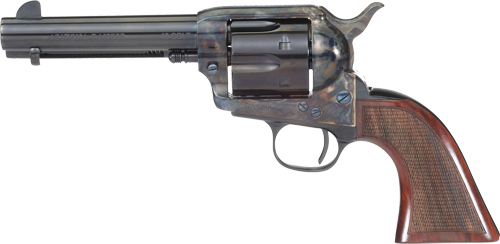 CIMARRON ARIZONA RANGER 357 - SA 4.75" BBL CHECKERED WALNUT — view 1