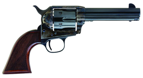 Cimarron AR410 Arizona Ranger  45 Colt (LC) 6 Shot, 4.75" Blue w/Engraved "Arizona Ranger" Steel Barrel, Blued Cylinder, Color Case Hardened Steel Frame, Checkered Walnut Grip, Exposed Hammer — view 1
