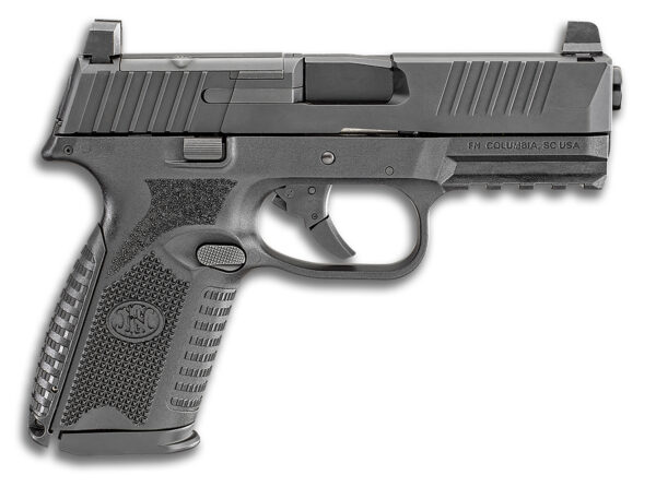 FN 66100587 509M MRD Mid-Size 9mm Luger 15+1 4" Black Recessed Crown Barrel, Matte Black Optic Ready/Serrated Stainless Steel Slide, Matte Black Polymer Frame w/Picatinny Rail, Ambidextrous — view 1