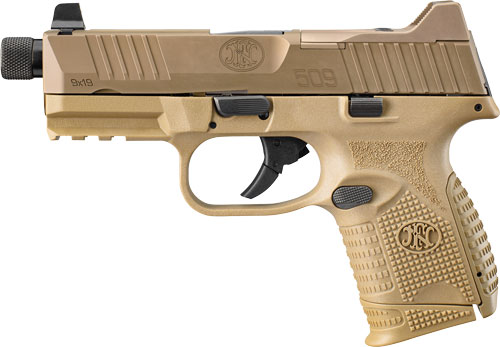 FN 509 COMPACT TACTICAL 9MM - 1-24RD 1-12RD NS FDE/FDE — view 1