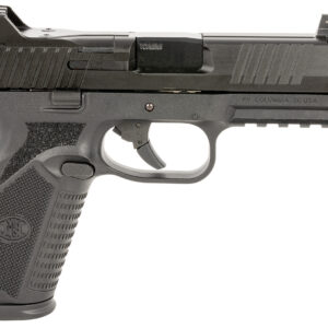 FN 66101377 510 Tactical Full Size 10mm Auto 10+1, 4.71" Black Target Crown/Threaded Steel Barrel, Black PVD Optic Cut/Serrated Slide & Polymer Frame w/Picatinny Rail,  Ambidextrous