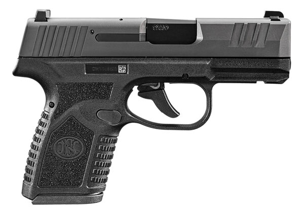 FN 66101412 Reflex  Micro-Compact Frame 9mm Luger 10+1, 3.30" Black Target Crown Steel Barrel, Black PVD Serrated Steel Slide & Polymer Frame w/Picatinny Rail, Ambidextrous — view 1
