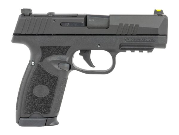 FN 66-102378 309 MRD 9mm Luger 20+1 16+1 3.80" Black Target Crown Barrel, Black Stainless Steel Optic Ready/Serrated Slide, Black Polymer Frame w/Picatinny Rail, Textured Grip Shield, RMS/DPP Footprin — view 1