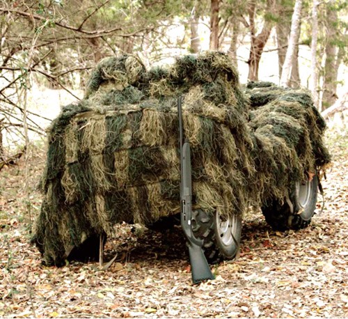 RED ROCK GHILLIE BLIND 5'X12' - WOODLAND CAMOUFLAGE NETTING — view 1