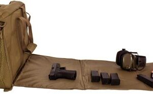 RED ROCK DELUXE RANGE BAG TAN - FOLD OUT WORK/CLEANING GUN MAT — view 2