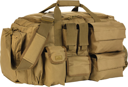RED ROCK OPERATIONS DUFFLE BAG - 7 EXTERNAL UTILITY POUCHES TAN — view 1
