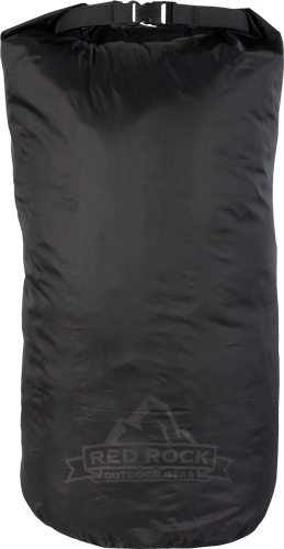 RED ROCK ROLL TOP DRY BAG - 25 LITER WATERPROOF BLACK — view 1