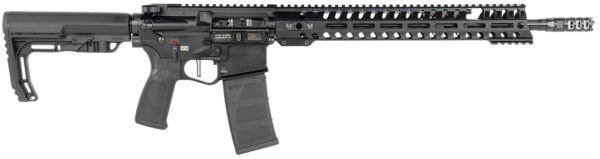 Patriot Ordnance Factory 00856 Renegade +  5.56x45mm NATO 16.50" 30+1 Black Hard Coat Anodized Black Nitride 6 Position MFT Stock Black Polymer Grip — view 1