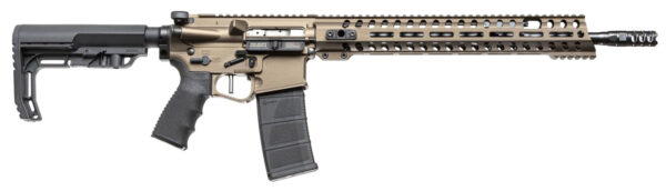 Patriot Ordnance Factory 00910 Renegade +  223 Rem,5.56x45mm NATO 16.50" 30+1 Burnt Bronze 6 Position MFT BMS Minimalist Stock — view 1