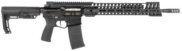 Patriot Ordnance Factory 01143 P415 Edge 223 Rem,5.56x45mm NATO 16.50" 30+1 Black Hard Coat Anodized 6 Position MFT Stock — view 1