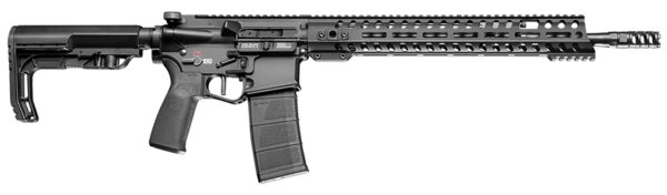 Patriot Ordnance Factory 01165 Renegade + *CA Compliant 5.56x45mm NATO 16.50" 10+1 Black Hard Coat Anodized Rec 14.50" M-Lok Black Nitride Barrel 6 Position MFT Stock Black Polymer MFT Grip — view 1