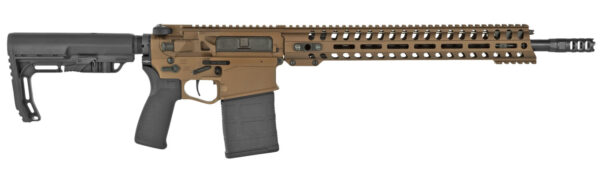 Patriot Ordnance Factory 01582 Revolution  308 Win,7.62x51mm NATO 16.50" 20+1 Bronze 6 Position MFT BMS Minimalist Stock — view 1